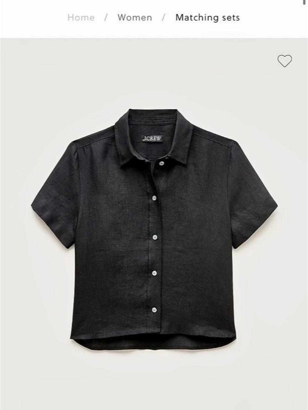 J.Crew Gamine button-up shirt in linen